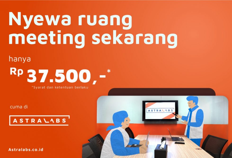 Pakai Meeting Room Cuma Rp.37.500 Per orang | Coworking Space Jakarta